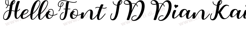 HelloFont ID DianKai字体转换